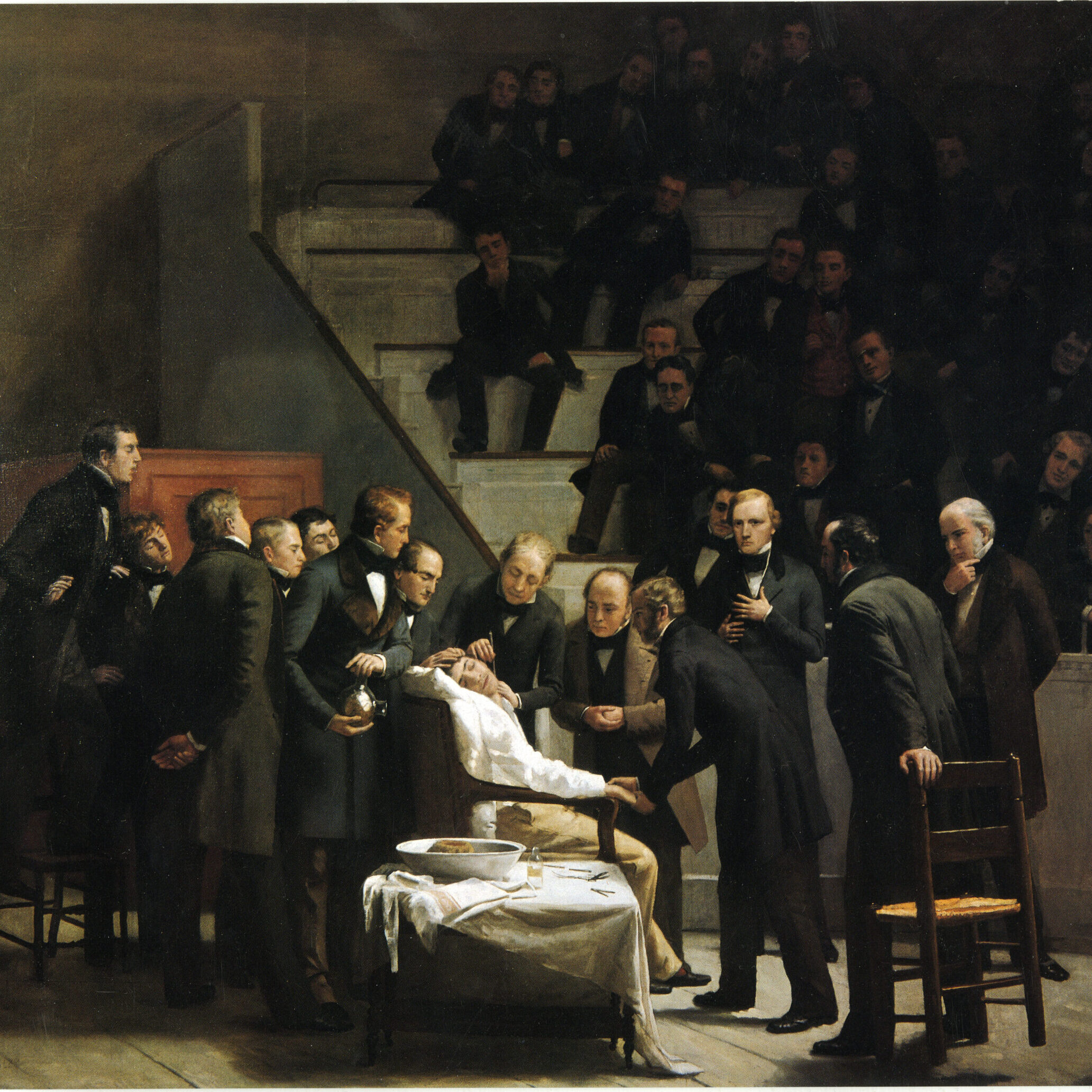 The First Operation Under Ether. Robert Cutler Hinckley (1893). Oil on canvas.